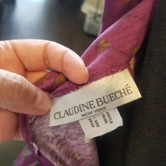 NWT Vintage Claudine Bueche  bustier top basque waist maxi floral  *Rare* sz 8 - Picture 5 of 10